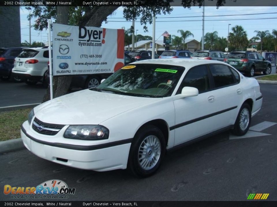 2002 Chevrolet Impala White / Neutral Photo #1