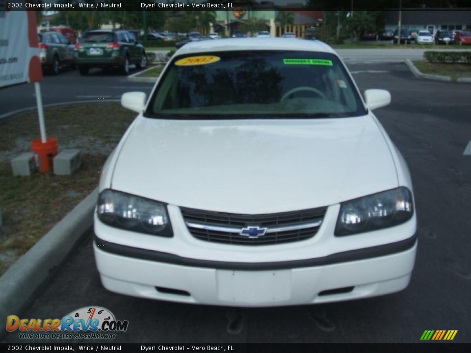 2002 Chevrolet Impala White / Neutral Photo #2