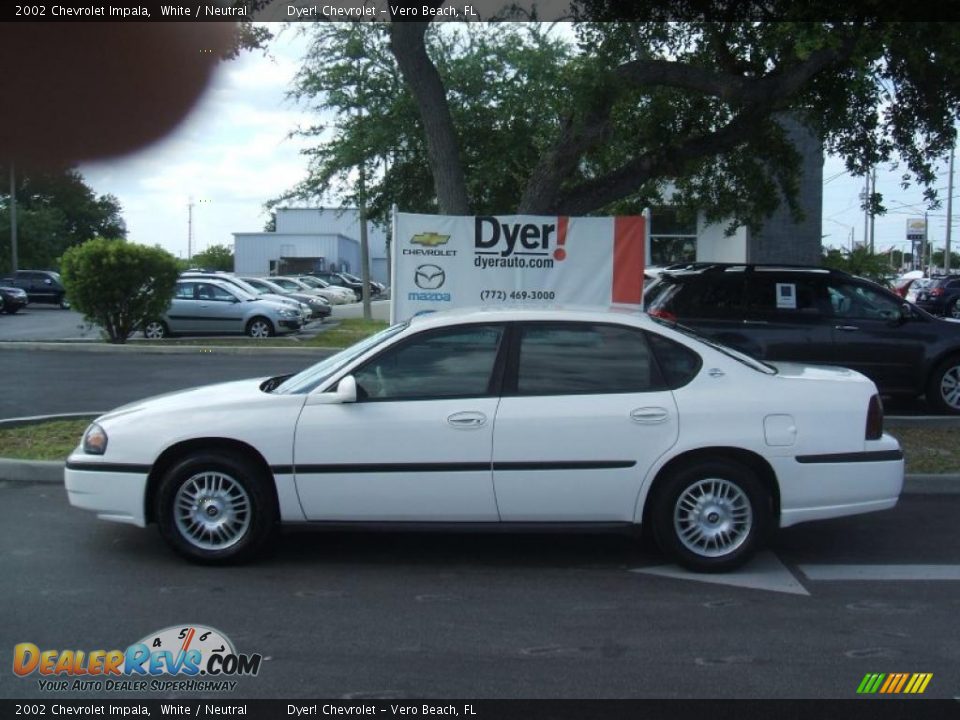 2002 Chevrolet Impala White / Neutral Photo #3