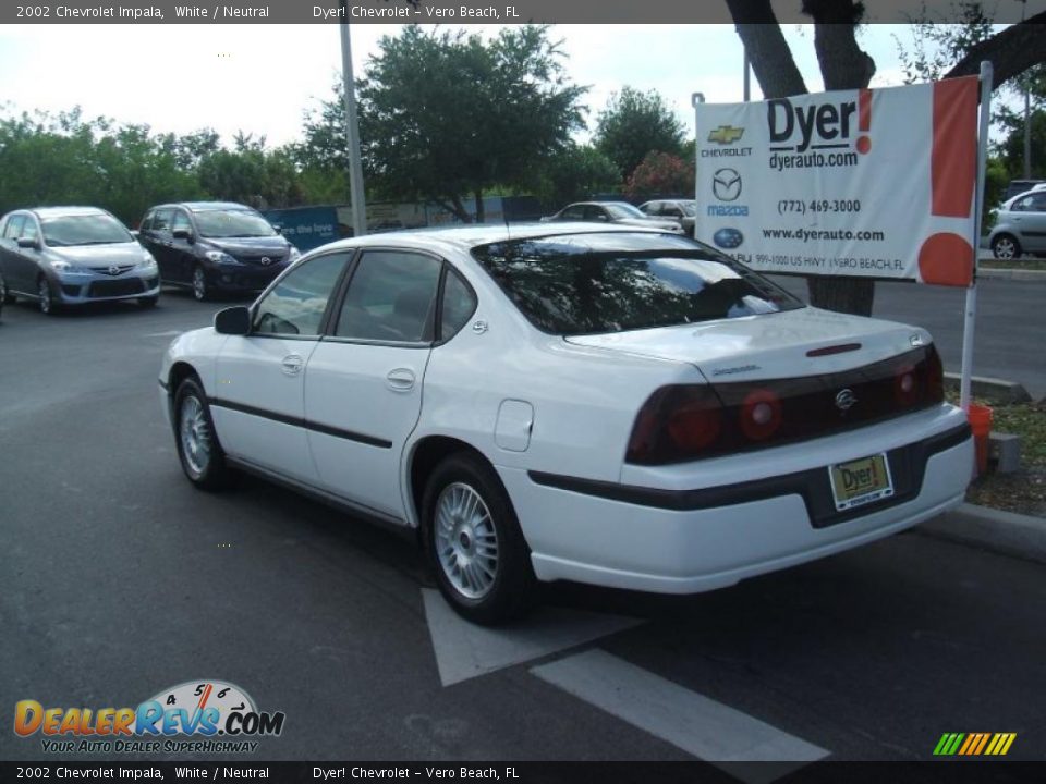 2002 Chevrolet Impala White / Neutral Photo #4