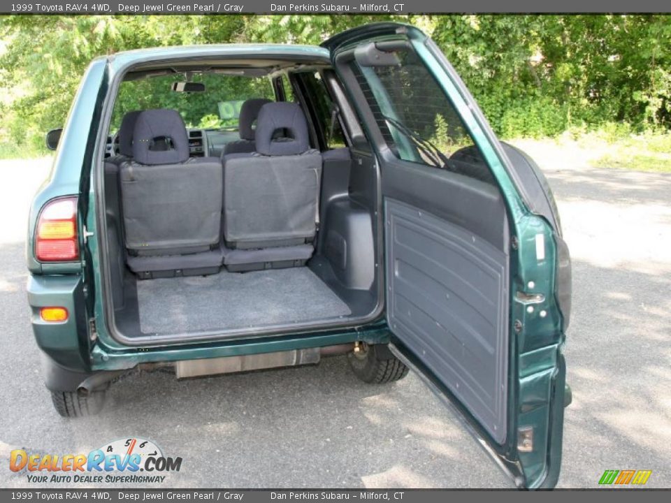 1999 Toyota RAV4 4WD Deep Jewel Green Pearl / Gray Photo #7