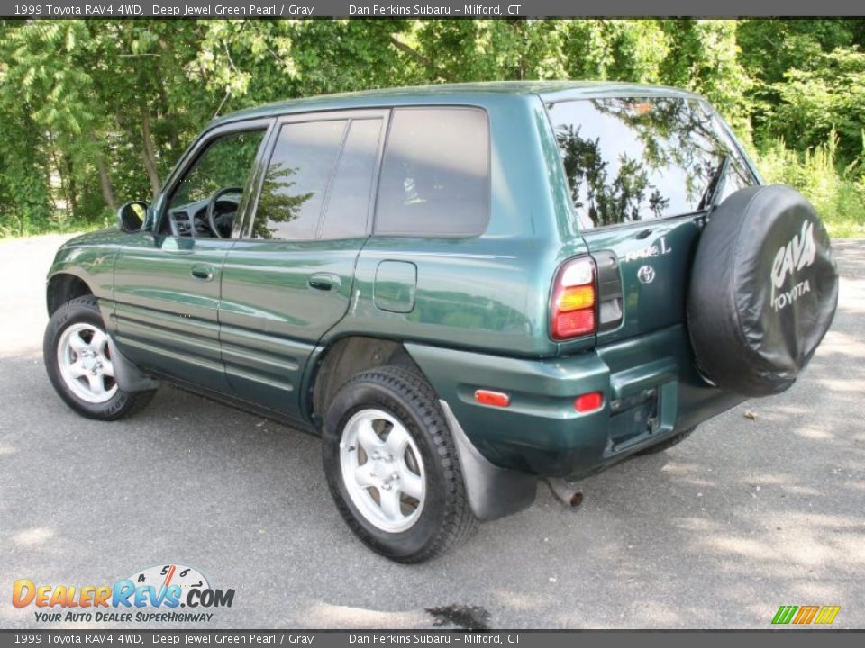 1999 Toyota RAV4 4WD Deep Jewel Green Pearl / Gray Photo #8
