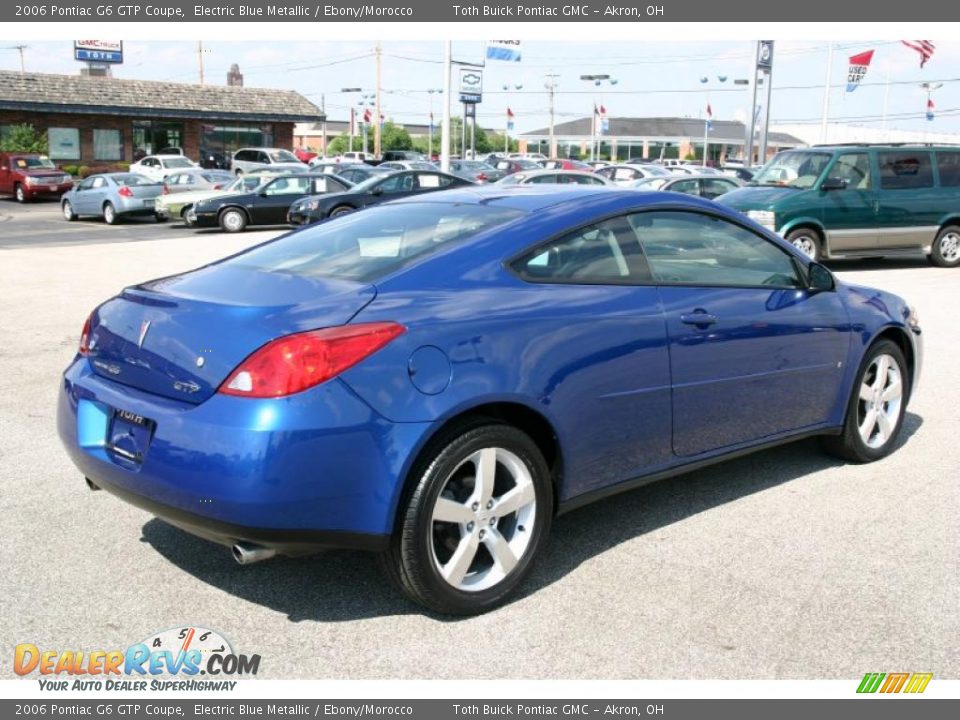 2006 Pontiac G6 GTP Coupe Electric Blue Metallic / Ebony/Morocco Photo #3