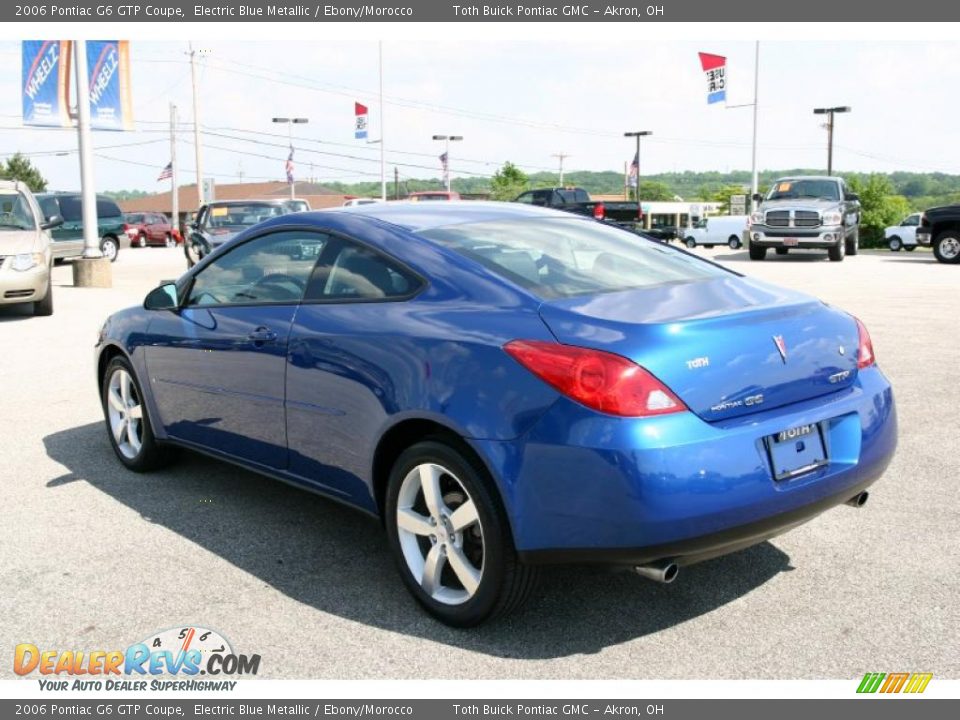 2006 Pontiac G6 GTP Coupe Electric Blue Metallic / Ebony/Morocco Photo #4