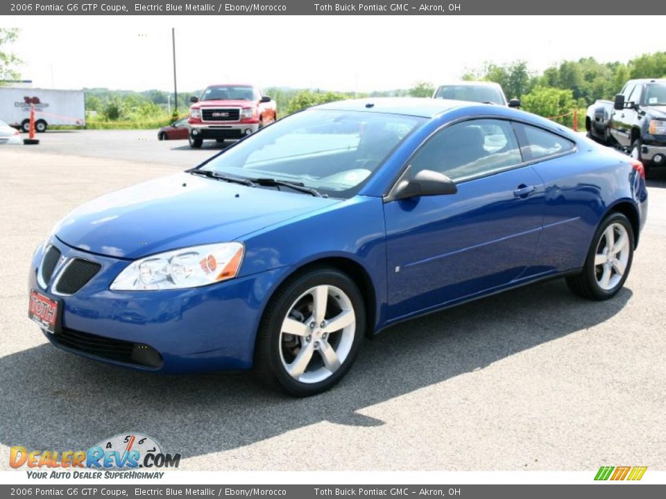 2006 Pontiac G6 GTP Coupe Electric Blue Metallic / Ebony/Morocco Photo #6