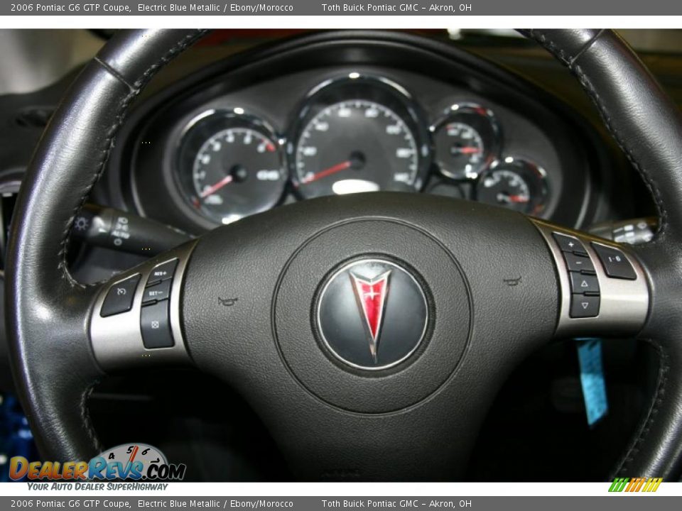 2006 Pontiac G6 GTP Coupe Electric Blue Metallic / Ebony/Morocco Photo #10