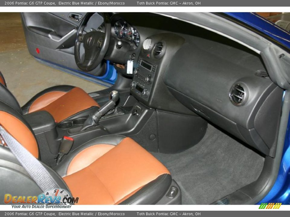 2006 Pontiac G6 GTP Coupe Electric Blue Metallic / Ebony/Morocco Photo #15