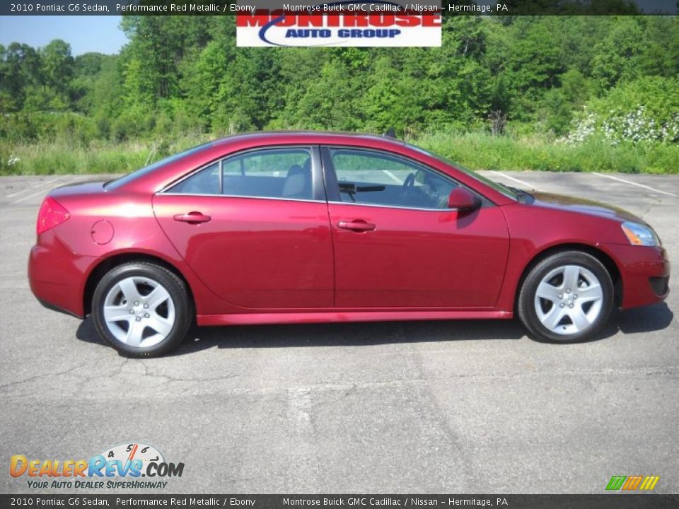 2010 Pontiac G6 Sedan Performance Red Metallic / Ebony Photo #1