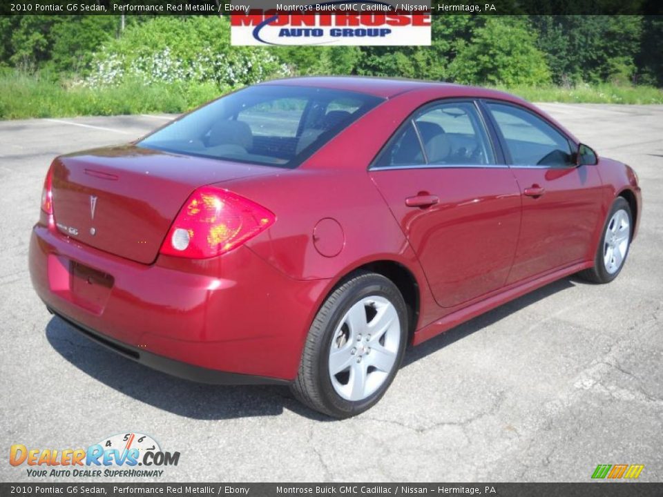 2010 Pontiac G6 Sedan Performance Red Metallic / Ebony Photo #3