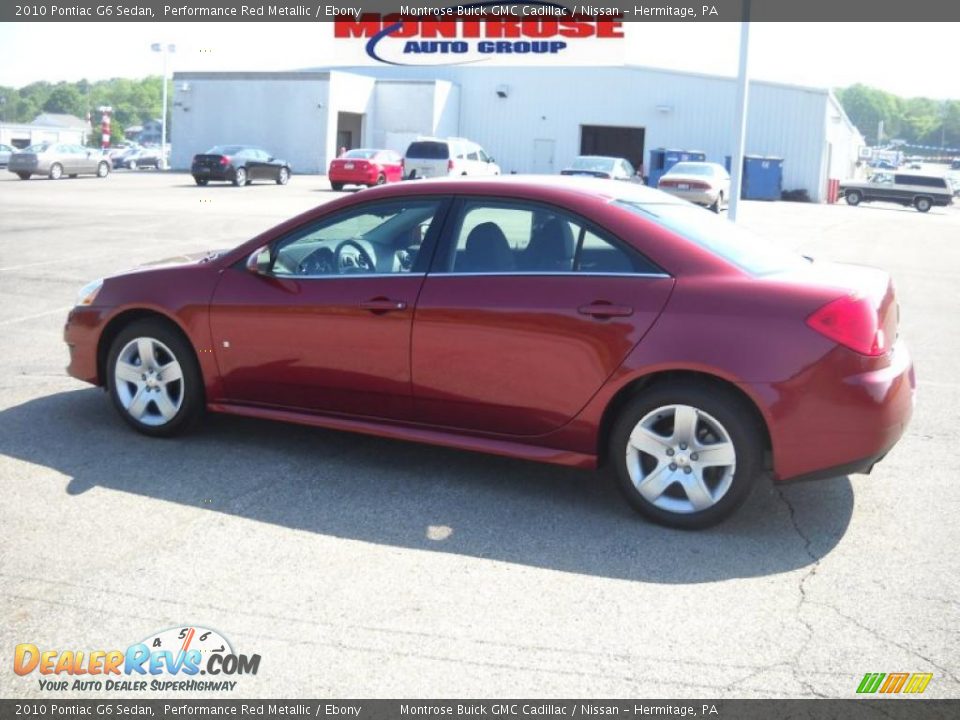 2010 Pontiac G6 Sedan Performance Red Metallic / Ebony Photo #6