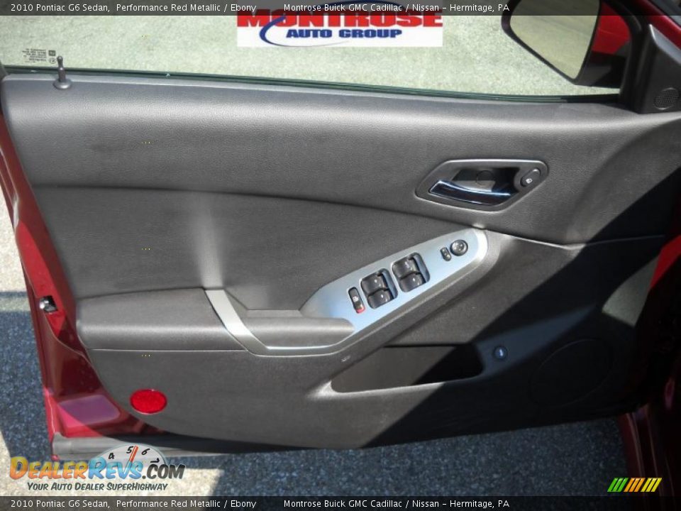 2010 Pontiac G6 Sedan Performance Red Metallic / Ebony Photo #8