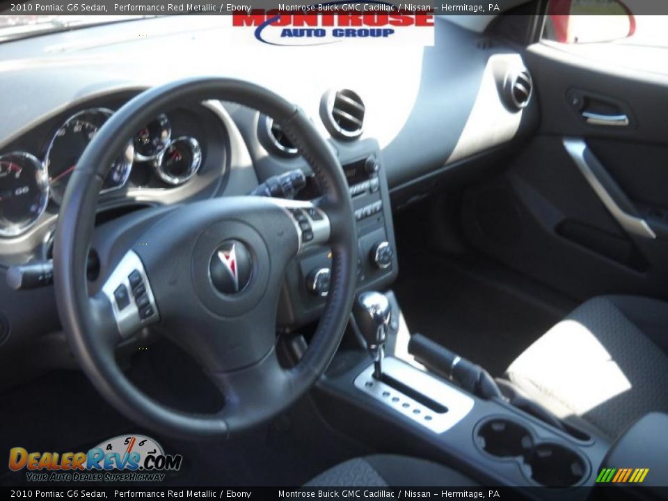 2010 Pontiac G6 Sedan Performance Red Metallic / Ebony Photo #9