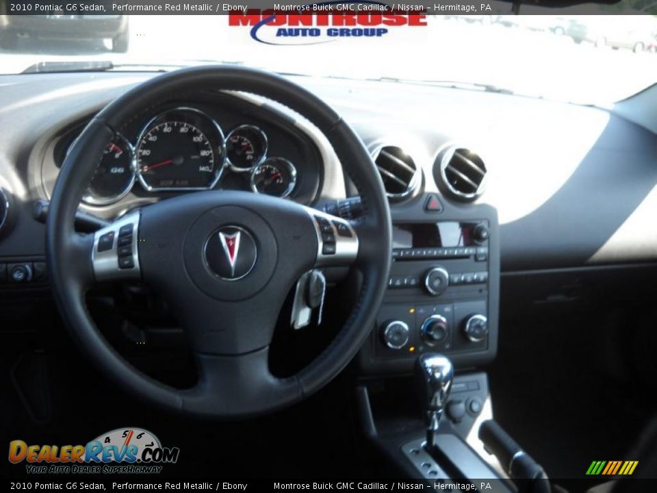 2010 Pontiac G6 Sedan Performance Red Metallic / Ebony Photo #13