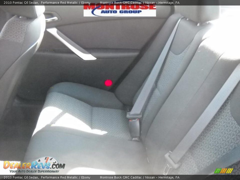 2010 Pontiac G6 Sedan Performance Red Metallic / Ebony Photo #14