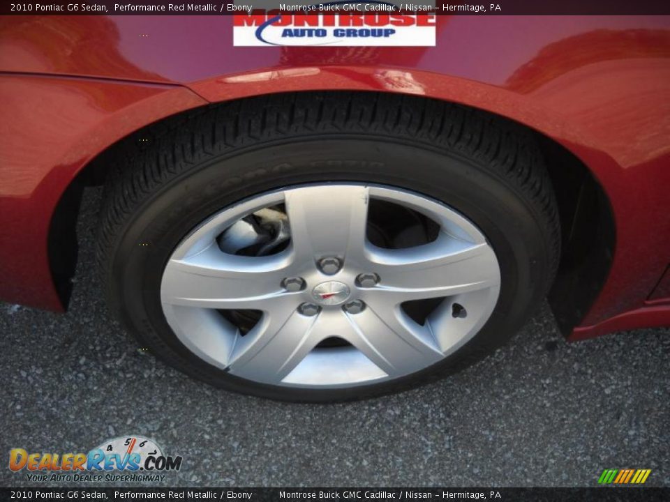 2010 Pontiac G6 Sedan Performance Red Metallic / Ebony Photo #15