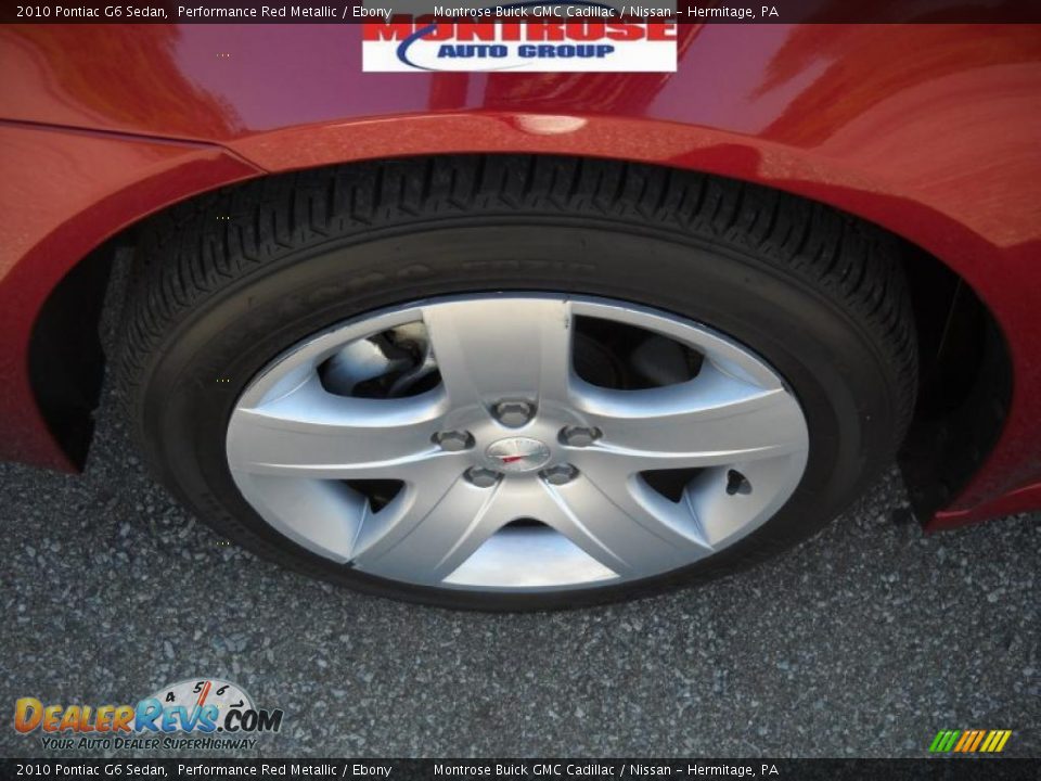 2010 Pontiac G6 Sedan Performance Red Metallic / Ebony Photo #17