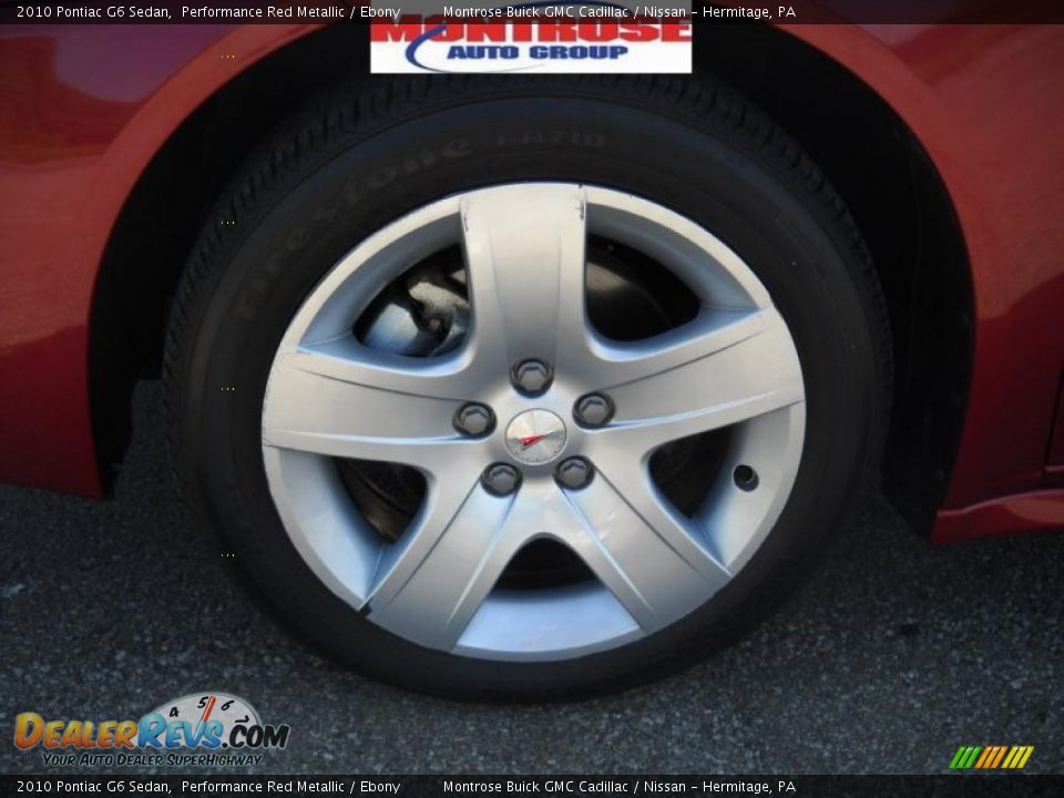 2010 Pontiac G6 Sedan Performance Red Metallic / Ebony Photo #18