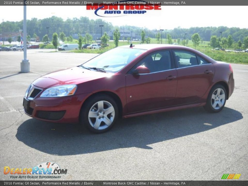 2010 Pontiac G6 Sedan Performance Red Metallic / Ebony Photo #19