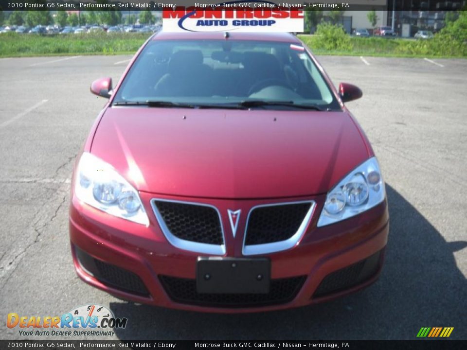 2010 Pontiac G6 Sedan Performance Red Metallic / Ebony Photo #21