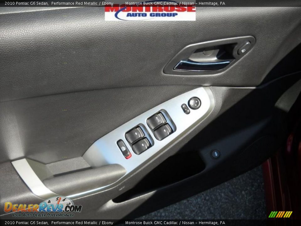 2010 Pontiac G6 Sedan Performance Red Metallic / Ebony Photo #24