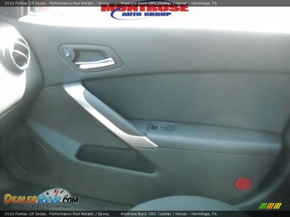 2010 Pontiac G6 Sedan Performance Red Metallic / Ebony Photo #27