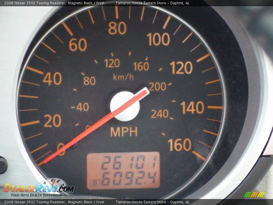 2008 Nissan 350Z Touring Roadster Magnetic Black / Frost Photo #22