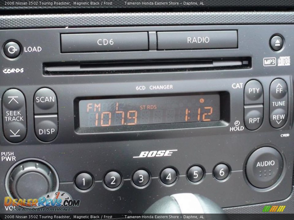 2008 Nissan 350Z Touring Roadster Magnetic Black / Frost Photo #25