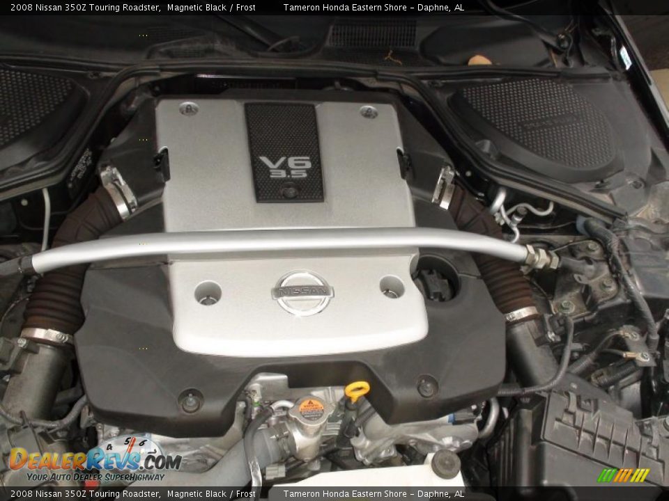 2008 Nissan 350Z Touring Roadster Magnetic Black / Frost Photo #31