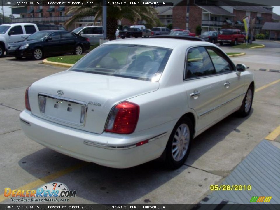 2005 Hyundai XG350 L Powder White Pearl / Beige Photo #4