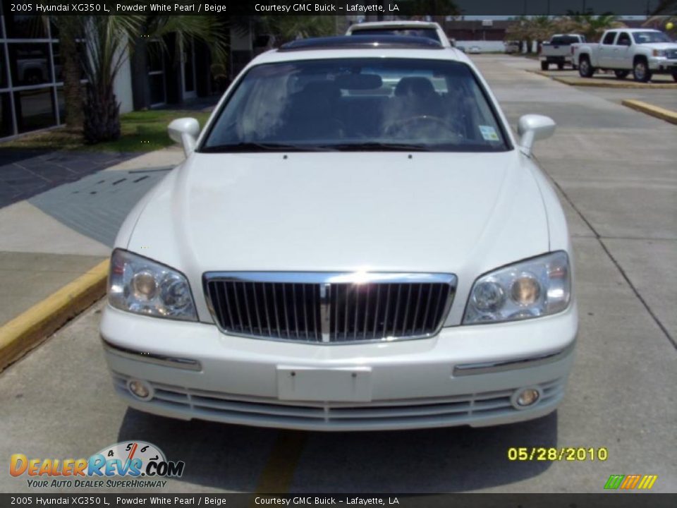 2005 Hyundai XG350 L Powder White Pearl / Beige Photo #6