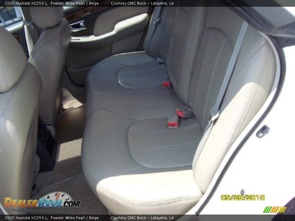 2005 Hyundai XG350 L Powder White Pearl / Beige Photo #11