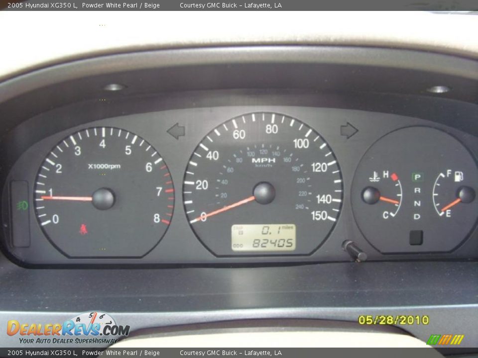 2005 Hyundai XG350 L Powder White Pearl / Beige Photo #15