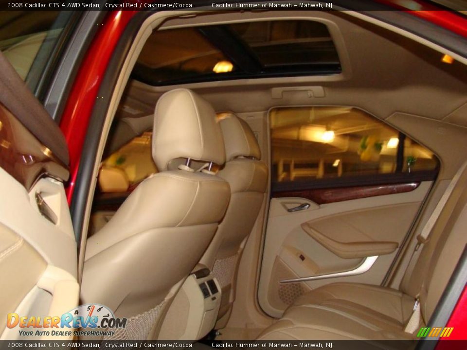 2008 Cadillac CTS 4 AWD Sedan Crystal Red / Cashmere/Cocoa Photo #3