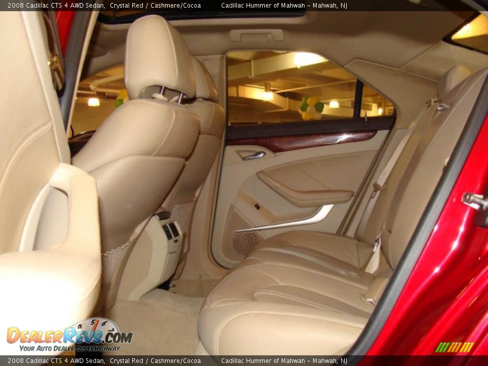 2008 Cadillac CTS 4 AWD Sedan Crystal Red / Cashmere/Cocoa Photo #4