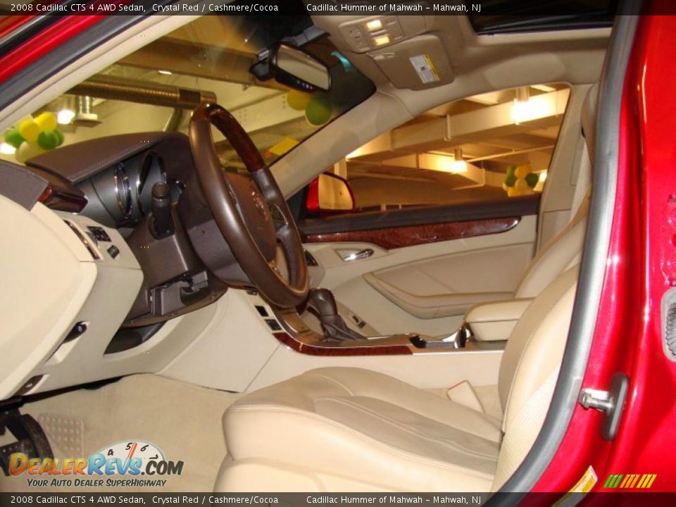 2008 Cadillac CTS 4 AWD Sedan Crystal Red / Cashmere/Cocoa Photo #5