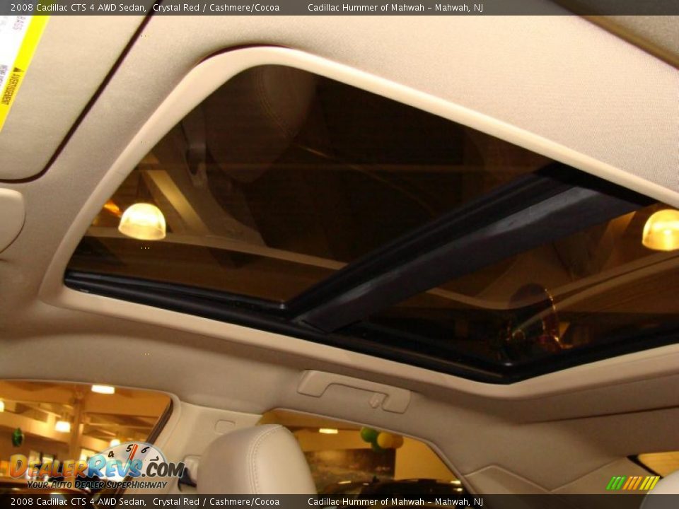 2008 Cadillac CTS 4 AWD Sedan Crystal Red / Cashmere/Cocoa Photo #6
