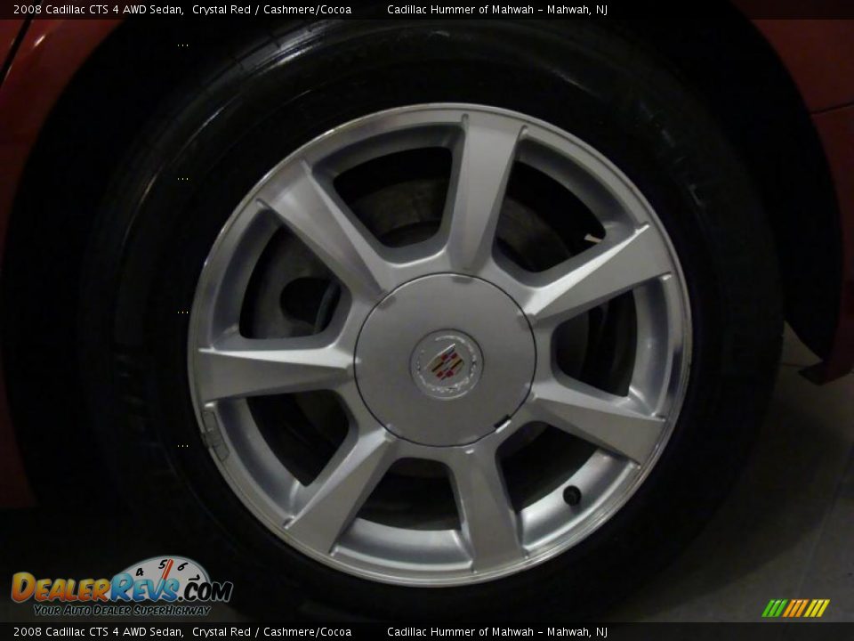 2008 Cadillac CTS 4 AWD Sedan Crystal Red / Cashmere/Cocoa Photo #8