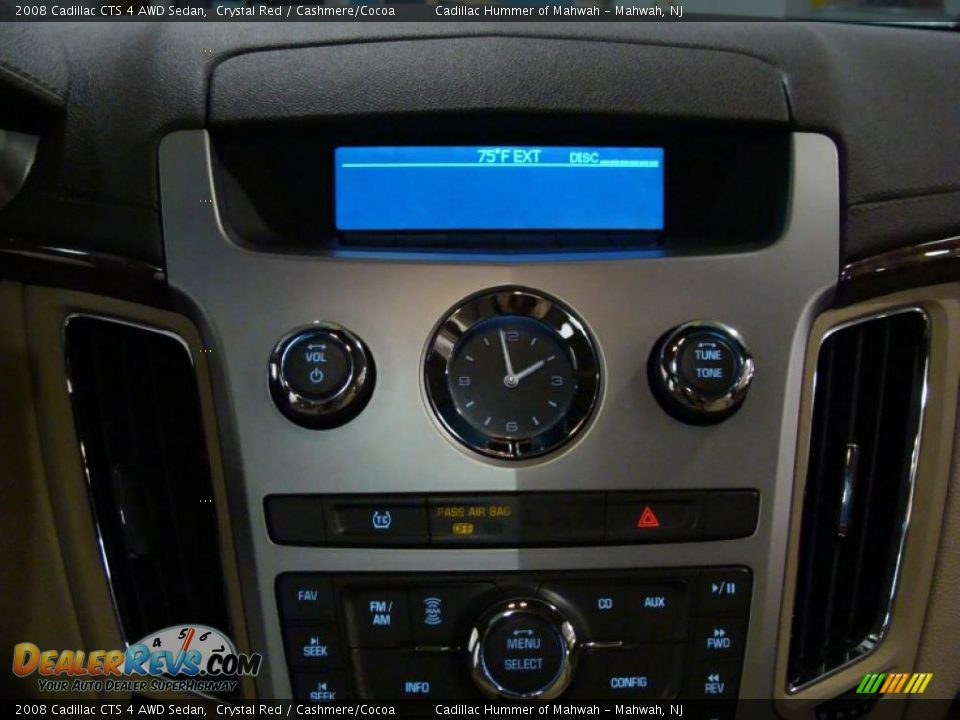 2008 Cadillac CTS 4 AWD Sedan Crystal Red / Cashmere/Cocoa Photo #12