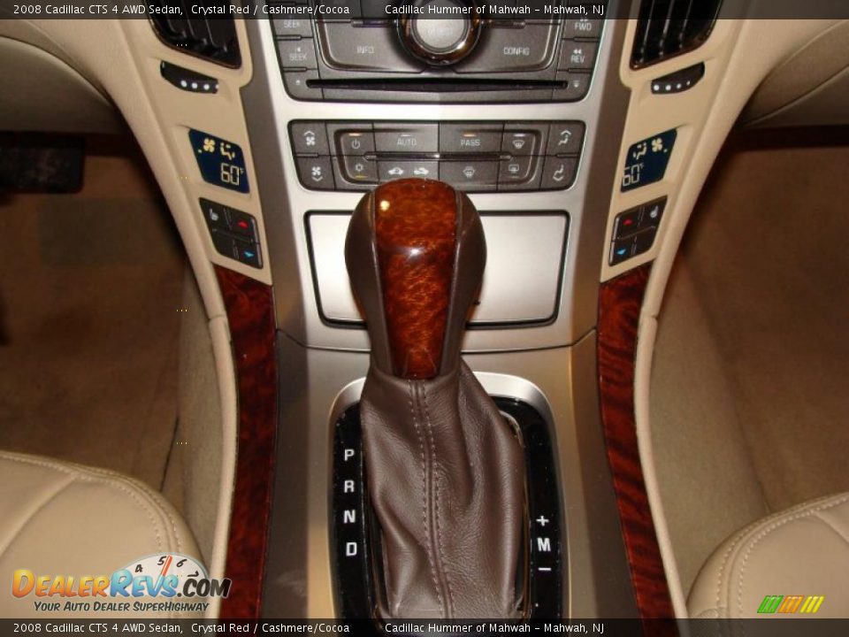 2008 Cadillac CTS 4 AWD Sedan Crystal Red / Cashmere/Cocoa Photo #13