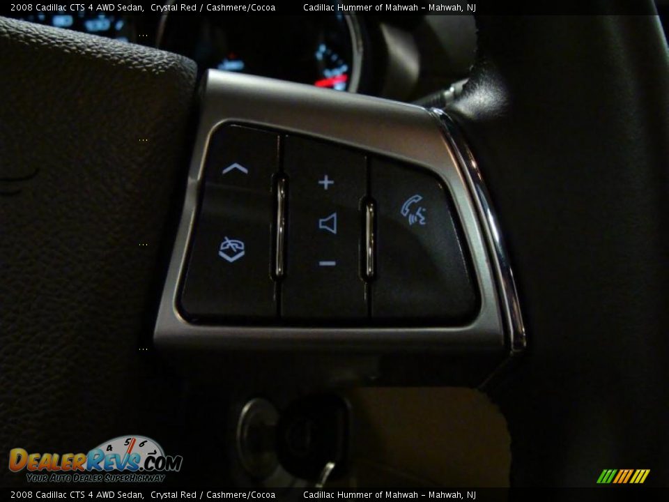 2008 Cadillac CTS 4 AWD Sedan Crystal Red / Cashmere/Cocoa Photo #16