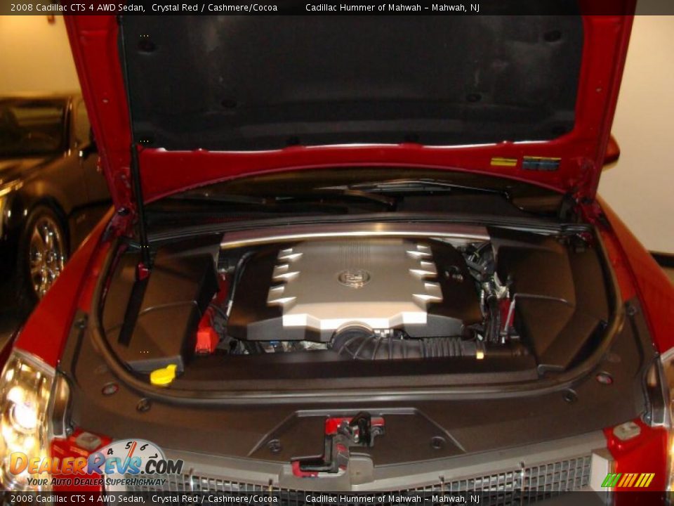 2008 Cadillac CTS 4 AWD Sedan Crystal Red / Cashmere/Cocoa Photo #18