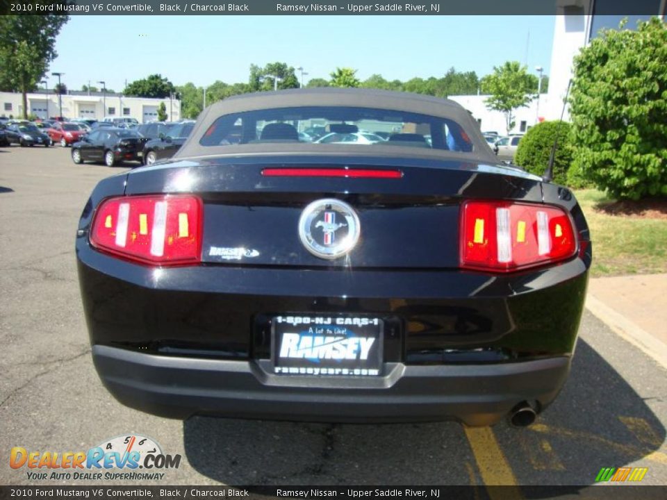 2010 Ford Mustang V6 Convertible Black / Charcoal Black Photo #23