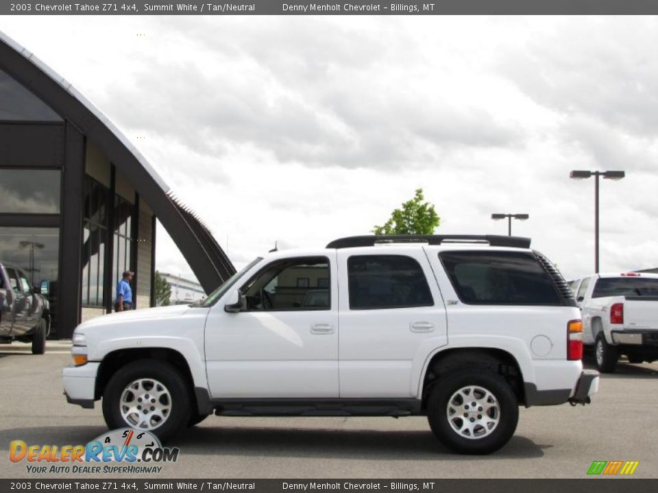 2003 Chevrolet Tahoe Z71 4x4 Summit White / Tan/Neutral Photo #1