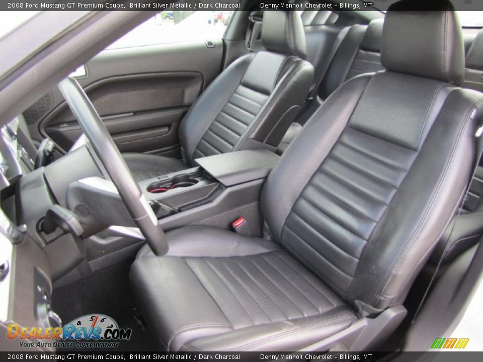 2008 Ford Mustang GT Premium Coupe Brilliant Silver Metallic / Dark Charcoal Photo #4