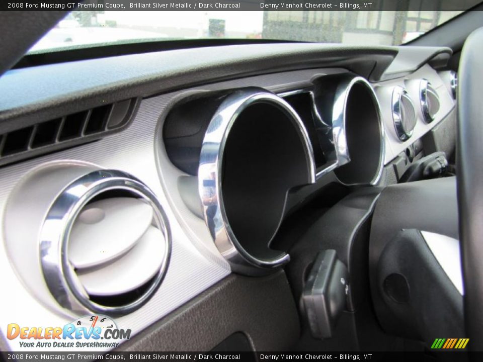 2008 Ford Mustang GT Premium Coupe Brilliant Silver Metallic / Dark Charcoal Photo #9