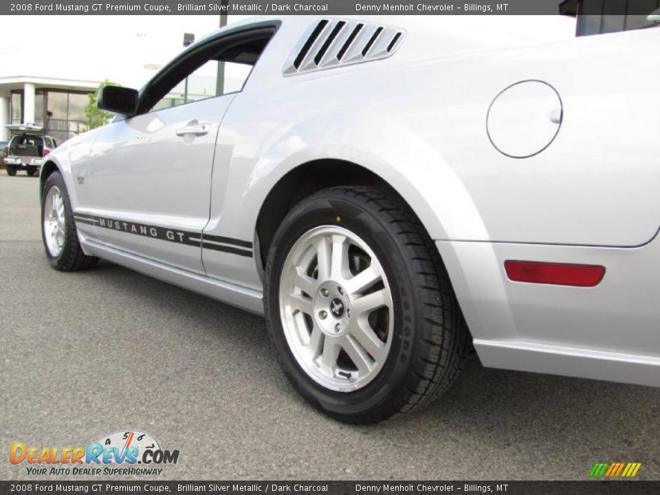 2008 Ford Mustang GT Premium Coupe Brilliant Silver Metallic / Dark Charcoal Photo #17