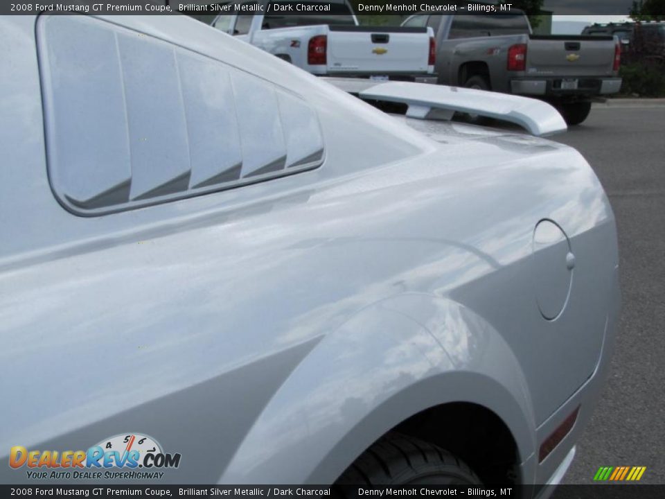 2008 Ford Mustang GT Premium Coupe Brilliant Silver Metallic / Dark Charcoal Photo #19