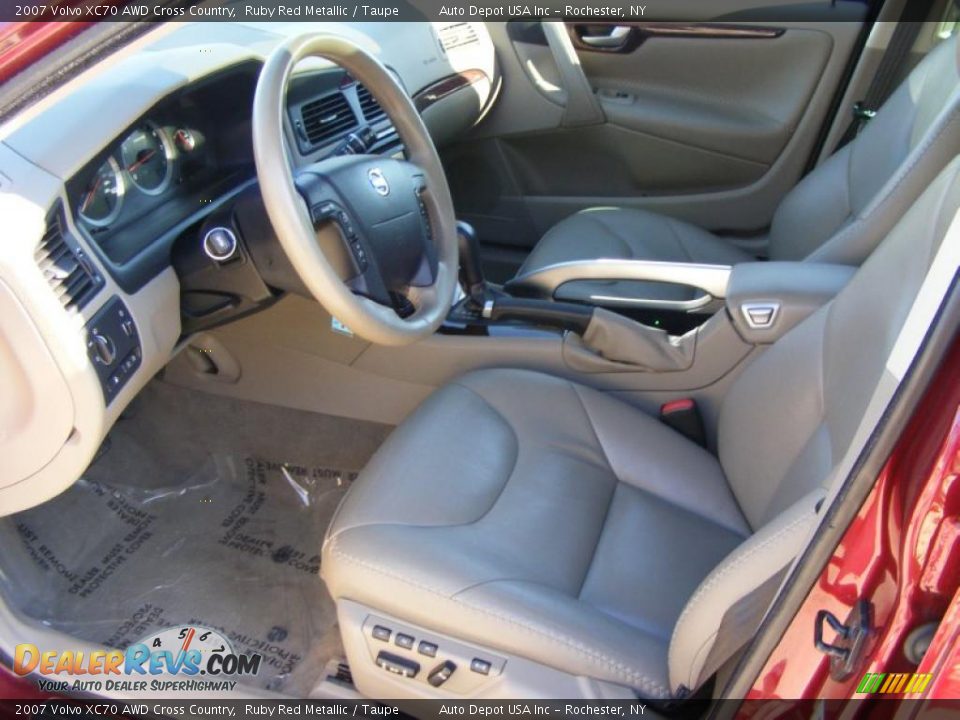 2007 Volvo XC70 AWD Cross Country Ruby Red Metallic / Taupe Photo #9