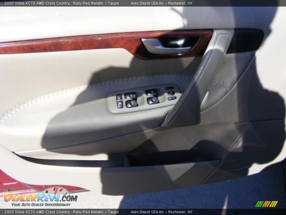 2007 Volvo XC70 AWD Cross Country Ruby Red Metallic / Taupe Photo #10