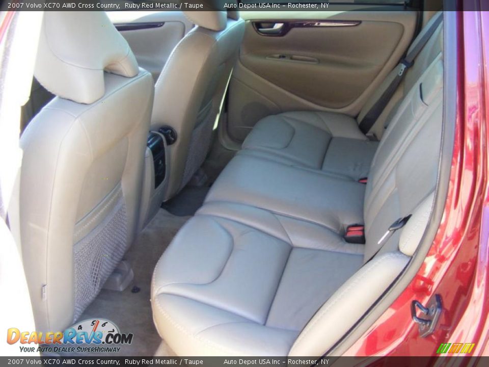 2007 Volvo XC70 AWD Cross Country Ruby Red Metallic / Taupe Photo #11